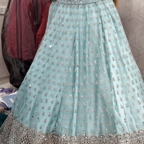 Beautiful Blue Lehenga - Picture 1 of 2